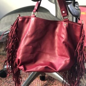 Vegan leather purse. Burgundy. NWT.